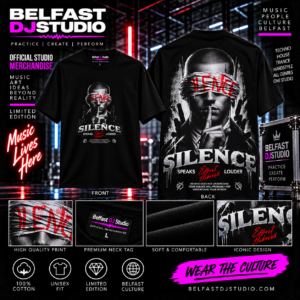 Silence – Speaks Louder T-Shirt (Black)