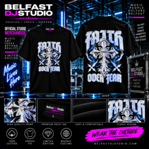 Faith Over Fear – Silver Storm T-Shirt